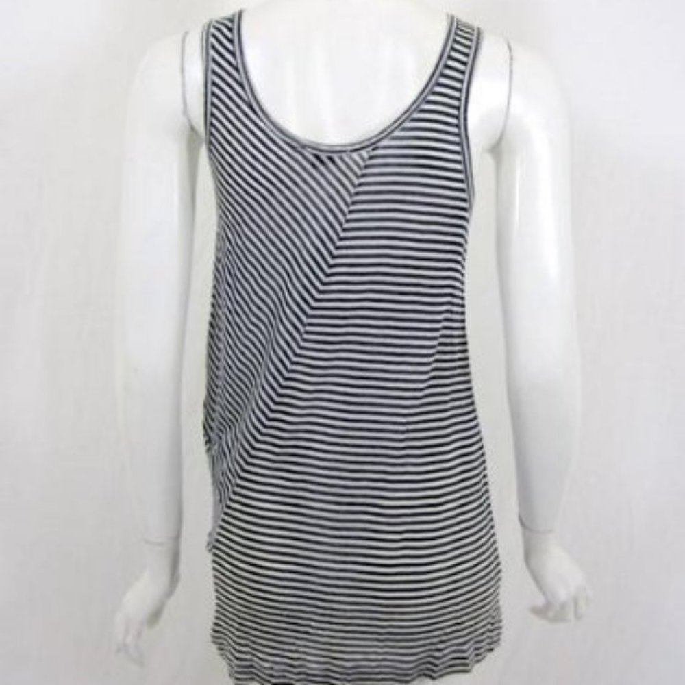 theory Petite Eamon Tank Mini Dress S Nautical Stripe S2012 Tencel NWT